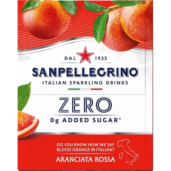 SanPellegrino Blood Orange Italian Sparkling Drinks Cans - 6 pk / 11.15 fl oz