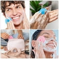thumbnail image 2 of Silicone Face Scrubber,Soft Silicone Facial Cleansing Brush,Facial Exfoliator Brush,Wash Massage Pore Blackhead Removing Exfoliating Scrub for Deep Cleaning Skin Care (3 Pack), 2 of 10