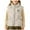 Grey, variant on Youth Hooded Casual Coat with Fleece Jacket, Medium to Large