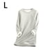 thumbnail image 4 of Qarigey Ropa interior térmica de algodón para mujer, Color sólido, reutilizable, lavable, de manga larga, para invierno y otoño, lencería cálida Prendas para la parte del cuerpo gris claro L Qarigey AP013396-43, 4 of 6