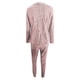 thumbnail image 5 of Puntoco Traje casual con estampado de celosía para mujer, chaqueta de manga larga + pantalones largos, conjunto de dos piezas Puntoco Puntoco-5444, 5 of 6