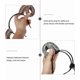 thumbnail image 4 of 2pcs Ram Horn Headbands Gothic Devil Sheep Hair Horn Hoops for Halloween Cosplay Party, 4 of 5