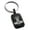 Black, variant on Stainless Steel Valknut Mjolnir Thor's Hammer Engraved Small Rectangle Dog Tag Charm Keychain Keyring