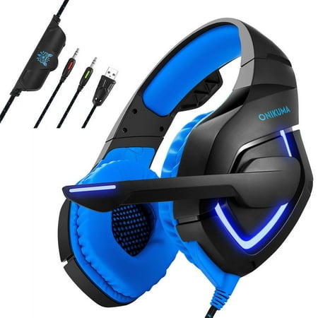 New Gaming Headset Music Headphone Headsets Mic For PS3 PS4 Xbox 360E one Laptop PC with Tube Microphone LED
