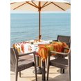 thumbnail image 2 of Outdoor Tablecloth with Umbrella Hole and Zipper, Autumn Pumpkin Square Table Cloth 54x54 Inch Waterproof Tablecloth, Thanksgiving Fall Orange Red Gold Leaf Picnic Table Cover for Patio Camping, 2 of 7
