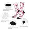 thumbnail image 3 of KLL Girl Butterfly Print Cool Socks Men's Women's Crew Socks Funny Crazy Novelty Stockings, 3 of 6