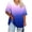 Sky Blue, variant on Plus Size Women’s V-Neck Basic Tee Fashion Gradual Loose Fits Tops Casual Short Sleeve Daily T-Shirt,3XL