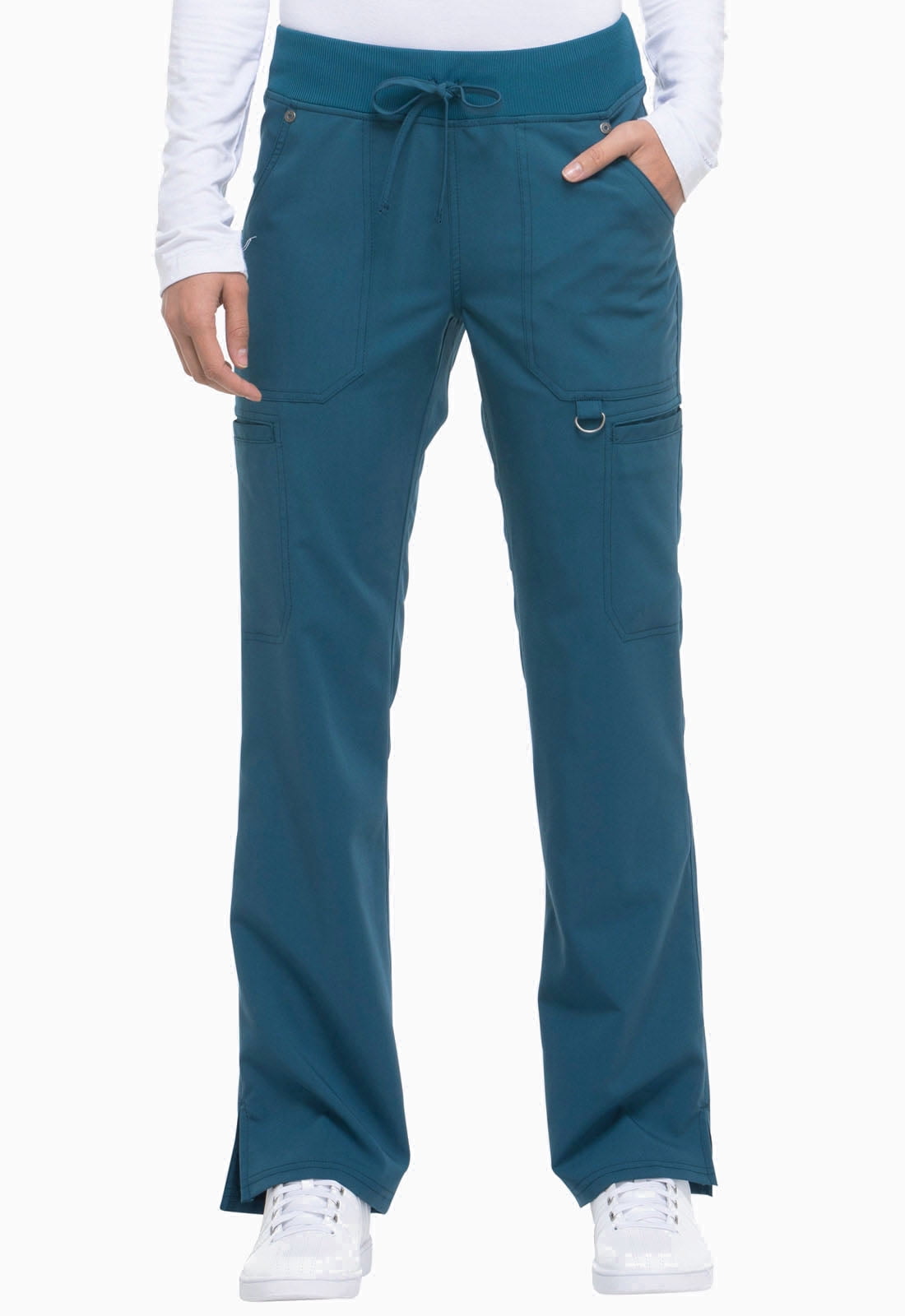 Dickies Dickies Xtreme Stretch Women Scrubs Pant, Mid Rise Rib Knit