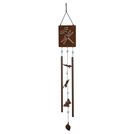Woodstock Wind Chimes Signature Collection  Victorian Garden Chime  Meadow 30   Rusted Steel Wind Chime VGCMS