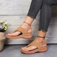 thumbnail image 1 of Sandalias Oxford de verano para mujer, zapatillas planas, chanclas de cuero Pu, hebilla de cinturón, zapatos femeninos, novedad de 2022, chanclas de moda romana para mujer Tan Jianjun  unisex, 1 of 2