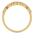 thumbnail image 5 of 0.1 ct Brilliant Round Cut Simulated Pink Diamond 14k Yellow Gold Stackable Band SZ 10.25, 5 of 6