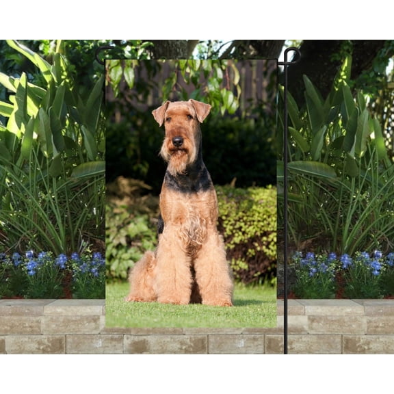 Airedale Garden Flag