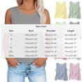 thumbnail image 4 of Wlynlyn Womens Striped Tank Tops Scoop Neck Loose Casual Comfy Cami Tops Basic Summer Beach Vacation Fashion Sleeveless Shirts, 4 of 9