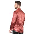 thumbnail image 3 of El General Burgundy/Gold Casual Long-Sleeve Shirt 44546, 3 of 6