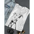 thumbnail image 3 of Beautiful Landscape Giraffe T-Shirt Women -Image by Shutterstock, Female Medium, 3 of 4