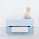 thumbnail image 1 of Caja de pañuelos de dibujos , soporte para servilletas, caja de servilleta, Rectangular para niña, contenedor de almacenamiento lindo portátil Caballero azul Soledad Titular de la caja de pañuelos, 1 of 9
