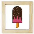 thumbnail image 1 of Aguja de chocolate crujiente dulce helado Pantalla de escritorio de pared de fotograma cuadrado, 1 of 4