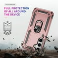 thumbnail image 6 of Decase Compatible with Samsung Galaxy S25+ 2025 Case+1-Pack Tempered Screen Protector, Military Grade Drop Protection Cover with 360° Rotating Kickstand, Heavy Duty Shockproof Phone Case,Rosegold, 6 of 7
