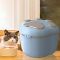 thumbnail image 5 of Large Rice Bin Dispenser Kitchen with Lids Grains Dog Cat Food Storage Container Blue, 5 of 8