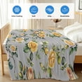 thumbnail image 4 of Yellow Rose Cooling Blanket, Lightweight Breathable Summer Throw Blanket with Double Sided Cold Effect,Vintage Country Botanical Floral Vines Picnic Beach Blankets Bed Sheet for Hot Sleepers 60"x80", 4 of 8