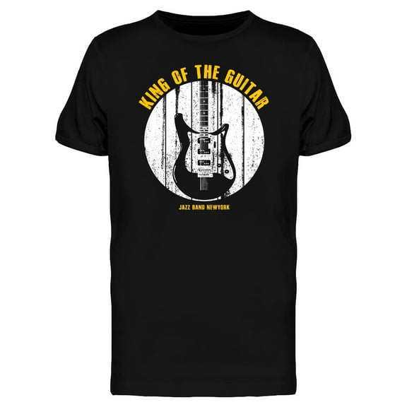 King Of The Guitar Design T-Shirt Men -Image by Shutterstock, Male 3X-Large