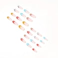 thumbnail image 4 of Cute Press on Nails Uñas postizas medianas Cubierta completa francesa Uñas postizas de nube acrílica para mujeres y niñas 24PCS Adepaton HMYH771, 4 of 5