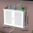 thumbnail image 2 of ABS Large Capacity Router Storage Box With Cable Management Holes Neatly Organize WiFi Router Setup ABS WiFi Router Storage Box With Cabinet Door Internet Devices And Secure Wifi Storage Box Wall-Mou, 2 of 8