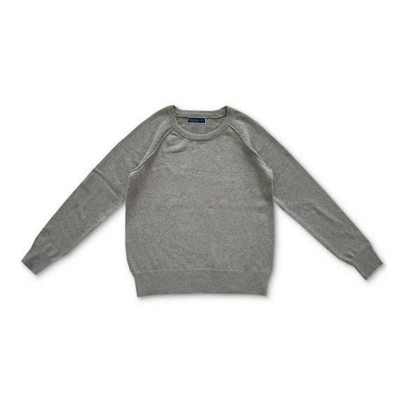 Karen Scott Women's Crewneck Cotton Sweater Smoke Grey Heather Size M