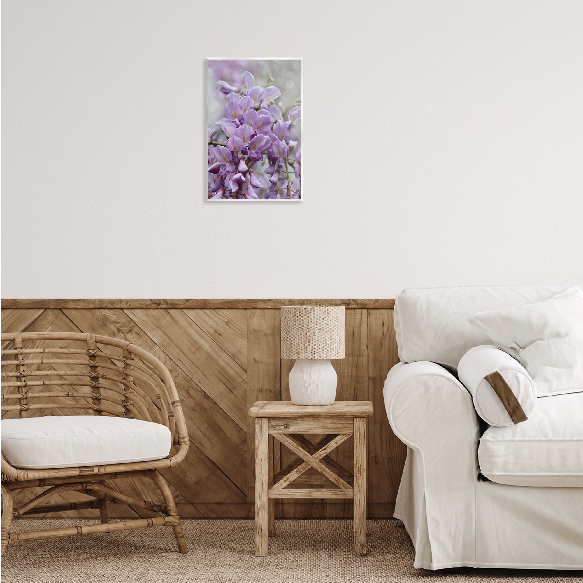 Stupell Industries Purple Orchid Petals Plants & Flowers Photography Unframed Art Print Wall Art, 13 x 19