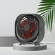 thumbnail image 5 of Ventilador de escritorio recargable, mini ventilador portátil de 3 velocidades con batería de 2000 mA, alimentado por USB, giratorio de 360 °, operación silenciosa, cuchilla de 92 mm, tiempo de, 5 of 5
