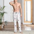 thumbnail image 2 of Pofeuu Cute Poodle Dog Print Men's Pajama Pants, Soft Lounge Pajama Pants with big pockets for Men Plaid Pj Bottoms-XX-Large, 2 of 6