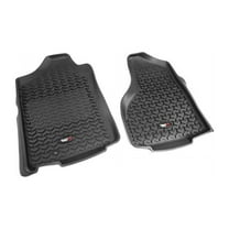 Rugged Ridge by RealTruck | 82903.04 Floor Liner, Front; Black, Compatible with 2009-2011 Dodge Ram 1500 / 2500 / 3500 Crew Cab