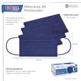 thumbnail image 4 of Best Trading Cubrebocas Azul 50 piezas, Mascarilla Desechable Termosellado Tricapa, Tapabocas con Ajustador Nasal Oculto y Tecnología Ligera de Filtrado Efectivo, 4 of 4