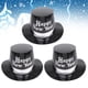 thumbnail image 4 of 3 sombreros de papel con letras de Feliz Año Nuevo para fiestas, tocados creativos, decoraciones para fiestas de cosplay (letra blanca), 4 of 7