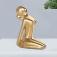 thumbnail image 3 of Estatuilla de yoga perfecl 2 Uds escultura pequeña decoración de escritorio, 3 of 8