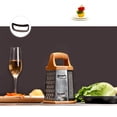 thumbnail image 4 of Rallador de acero inoxidable de 9 pulgadas, dispositivo de corte de seis lados, cortador multifunción de patatas y verduras, práctico utensilio de cocina, herramienta para cortar en rodajas., 4 of 7