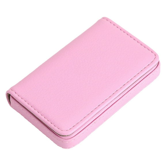 LAILLSH 2025 New Arrival Business Card Holder Desk Credit Card Wallet Holder PU Leather Pocket Wallet Portable Business Card Case Metal Leather Bagbusiness Card Box Business Fashion Business Card