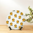 thumbnail image 6 of Wukai Cute Duck With Headphone Print Decorative Plate for Display,Bone China Decorative Plate, Ceramic Dinner Plate with Stand, Vertical Ceramic Plate-6in, 6 of 6