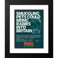 thumbnail image 2 of Ministry of Agriculture, Fisheries and Food 14x18 Black Modern Framed Museum Art Print Titled - Smuggling Pets Could Bring Rabies into Britain (1977), 2 of 5