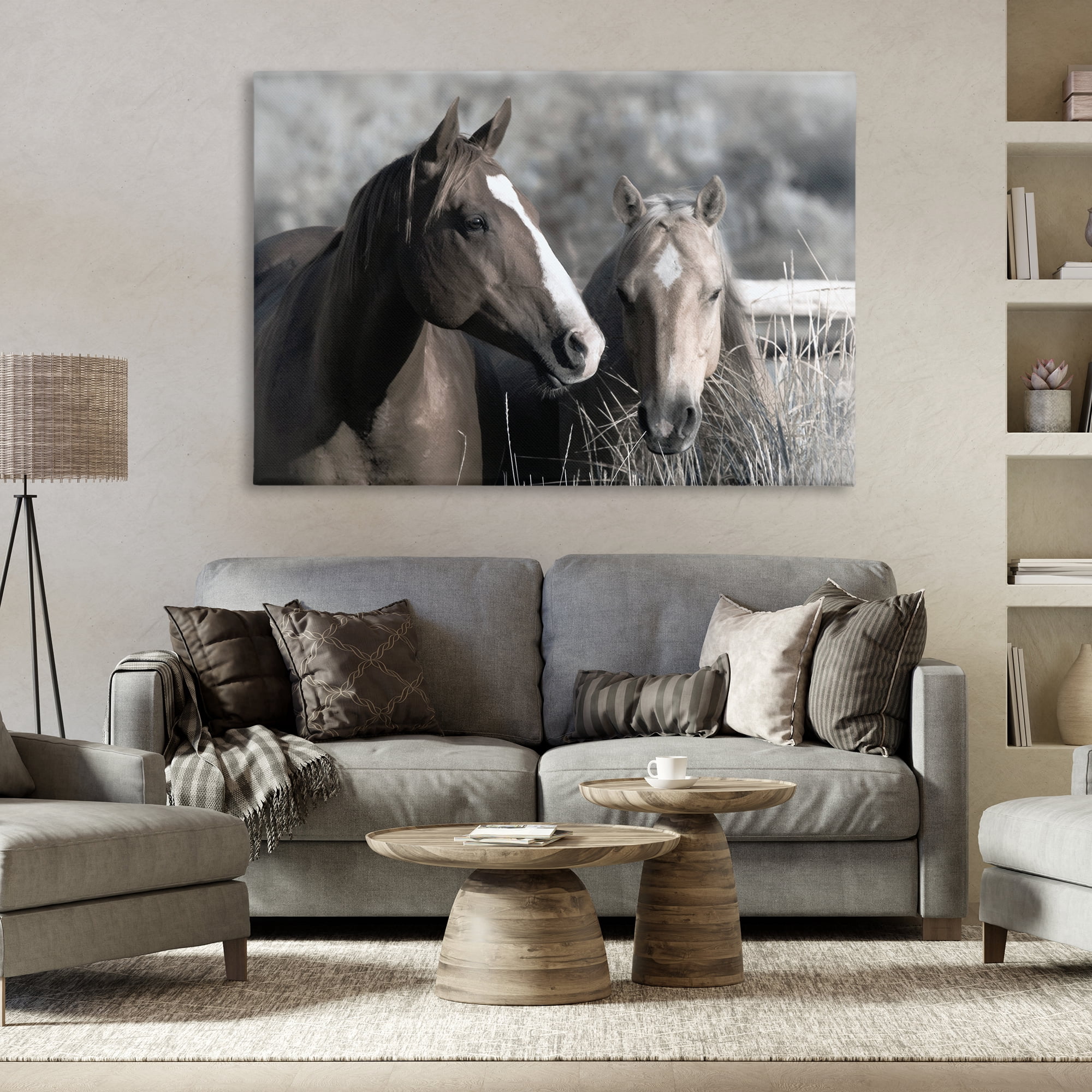 Stupell Industries Content Horses In Pasture Canvas Wall Art, design by Danita Delimont