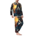 thumbnail image 2 of Naloa Sunset Meditating Bichon Frise Men’s Pajamas Set - Long Sleeve Button Down Sleep Shirt and Pajama Bottoms Sleepwear Set-Medium, 2 of 7