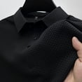 thumbnail image 3 of Breeze Capri Polo Shirt for Men Beer Belly Stiff Collar Waffle Shirts for Golf Business Casual 2026 Summer Quick Dry, 3 of 7