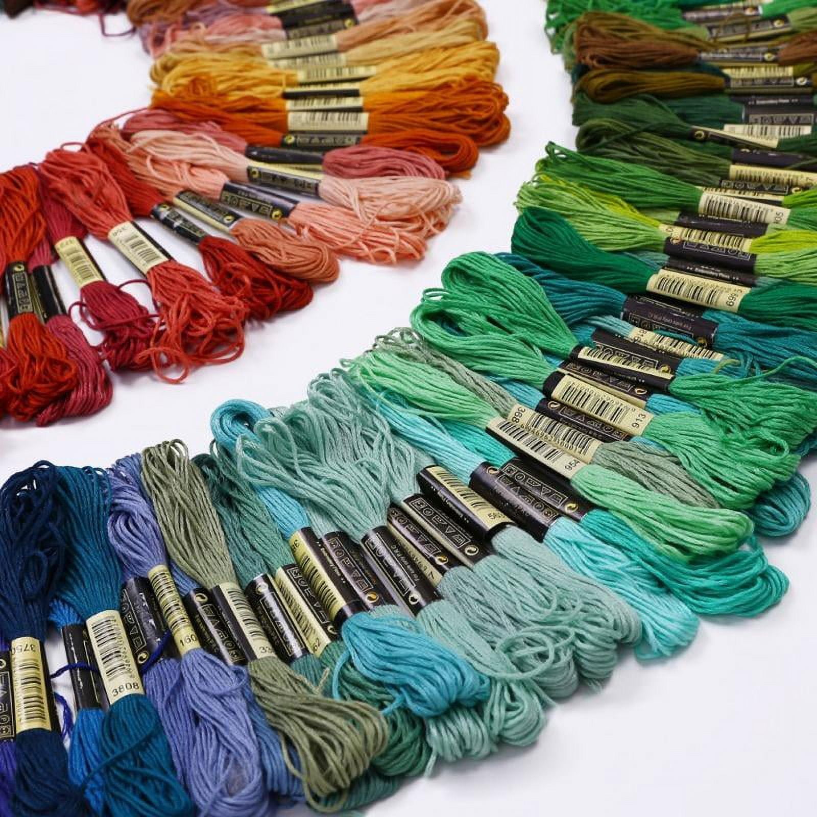 Lot 50 Mixed Colors Cotton Sewing Thread Embroidery Sewing Skeins (6  strands)