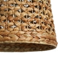 thumbnail image 4 of LNC Holophankton Black with Natural Brown Rattan Modern Bell Hanging Kitchen Island Light, 4 of 16