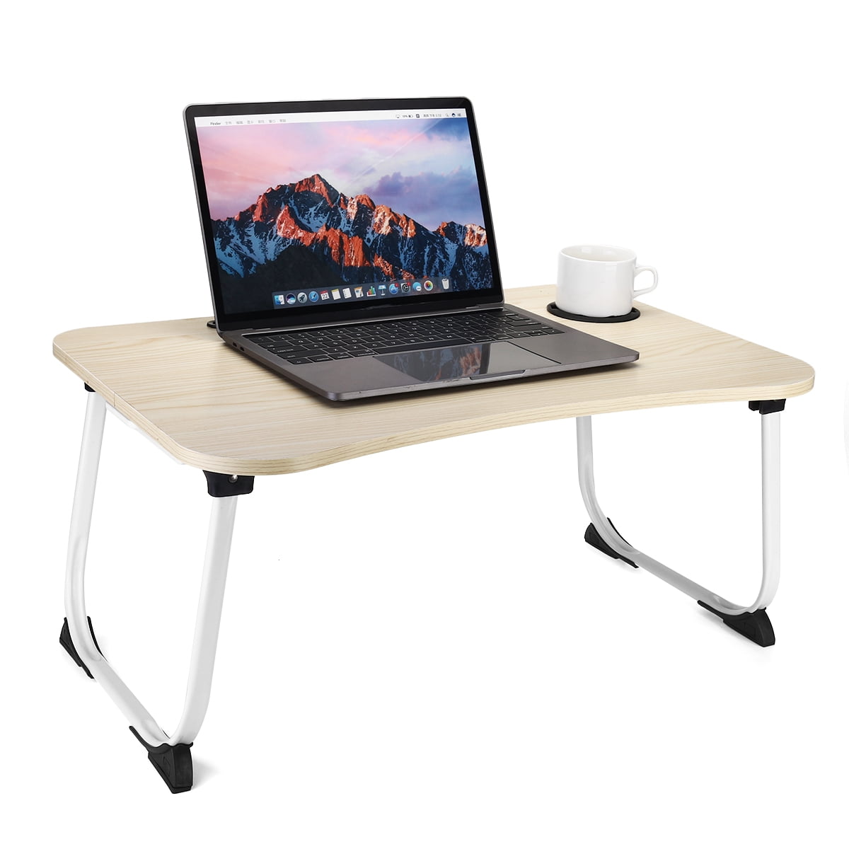 Foldable Laptop Table, Portable Laptop Bed Tray Table, Lap Standing
