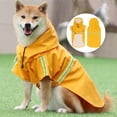 thumbnail image 2 of 2024 Explosion Large Dog Raincoat Poncho with Reflective Strip Leashable Outdoor Rain Rush Coat Windproof Hooded Dog Raincoat (Pink,4XL (24-32.5KG)), 2 of 7