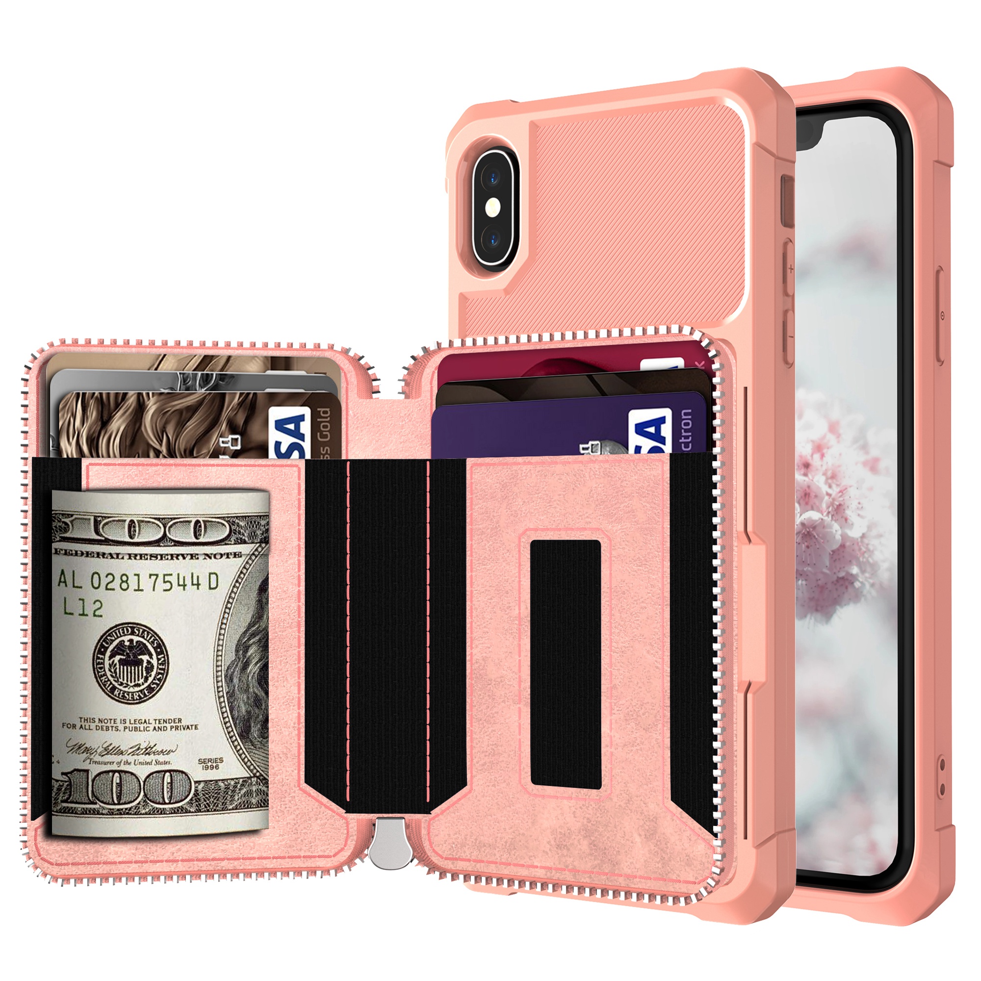 iPhone XR Wallet Case, Dteck iPhone XR Case with Credit Card Holder