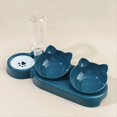 thumbnail image 2 of para Mascotas con Bebedero, Diseño , Juego de Inclinados para Agua y Comida con Botella de Agua por Gravedad para Proteger el Cuello., 2 of 5
