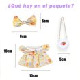 thumbnail image 3 of Ropa para Muñeca de 20 cm, Set de 8 Piezas, 4 Vestidos con Moño y 4 Mini Bolsos, Accesorios para Muñecos, 3 of 3
