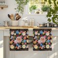 thumbnail image 4 of Boho Pink Flower Kitchen Towels Set of 4, Spring Watercolor Country Floral Plant Absorbent Dish Towels for Kitchen, Microfiber Hand Towel, Quick Drying Tea Towel for Cleaning Decorative Dishcloths, 4 of 7